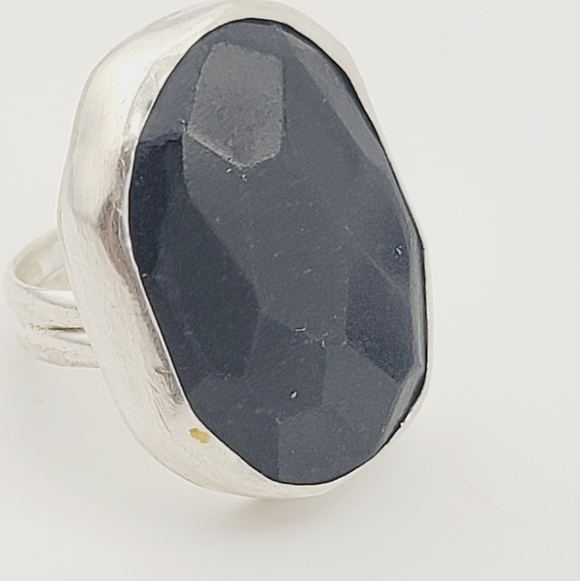 DREAMYJWLS Jewelry - BLACK ONYX STATEMENT RING HANDMADE IN STERLING SILVER SZ 7.5